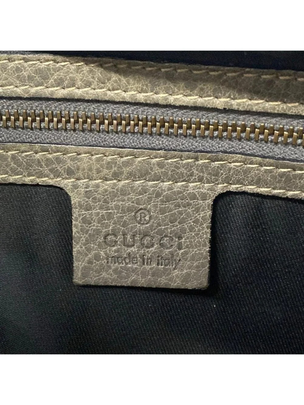 Gucci Shoulder Bag Horsebit New Pelham Light Brown Khaki Leather